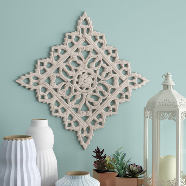 Mistana Geometric White Wood Wall Décor & Reviews Wayfair